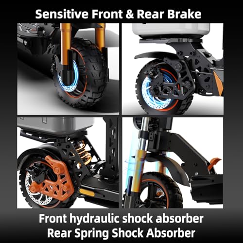 Ruitoo Electric Scooter 1000W Motor, Foldable Off Road E-Scooter for Adults I897875