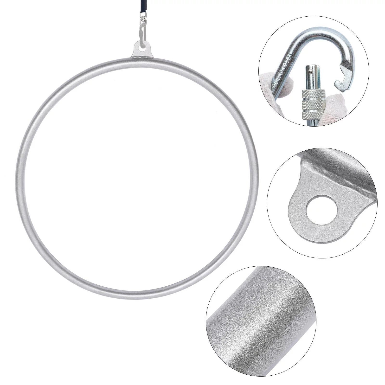 Miumaeov 33.5" Yoga Ring Aerial Lyra Hoop Gymnastic Equipment V42127
