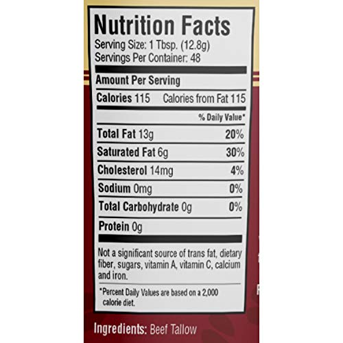 Cornhusker Kitchen Grass Fed Beef Tallow 1.5 Pound Tub R257