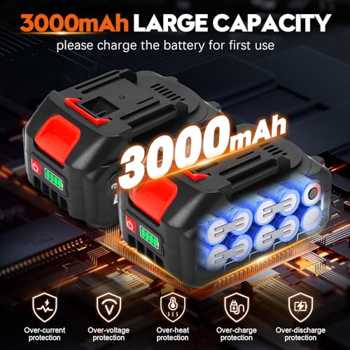 Lemolify 6000mAh Cordless Electric Pressure Washer, Portable Handheld with 6-in-1 Nozzle J13298