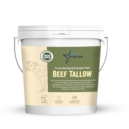 Stellar Beef Tallow 100% Grass-Fed Food Grade 3 LBS X211