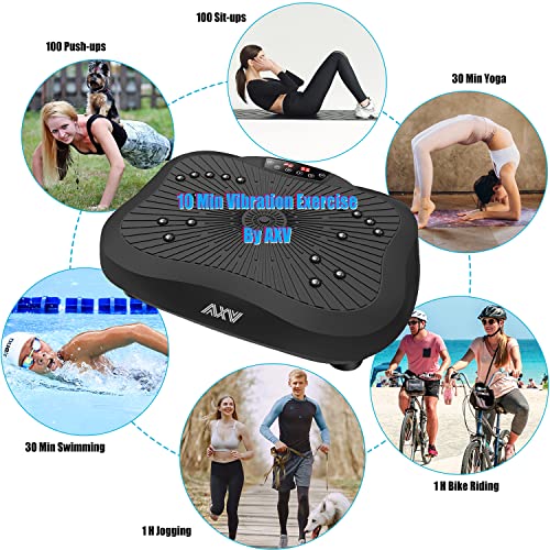 AXV Vibration Plate Exercise Machine Whole Body Workout Fitness Platform K84986