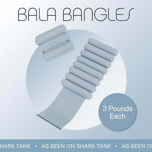 Bala Bangles Wrist & Ankle Weights Adjustable Silicone Set for Women Men Y10032