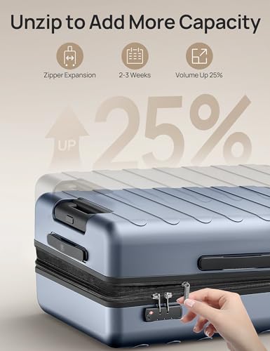 Carry-on Luggage 20 Inch Hardshell with Spinner Wheels and TSA Lock L610552