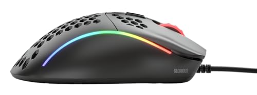 Glorious Model D Wired Gaming Mouse - 68g Honeycomb RGB Ergonomic, Matte White M160012