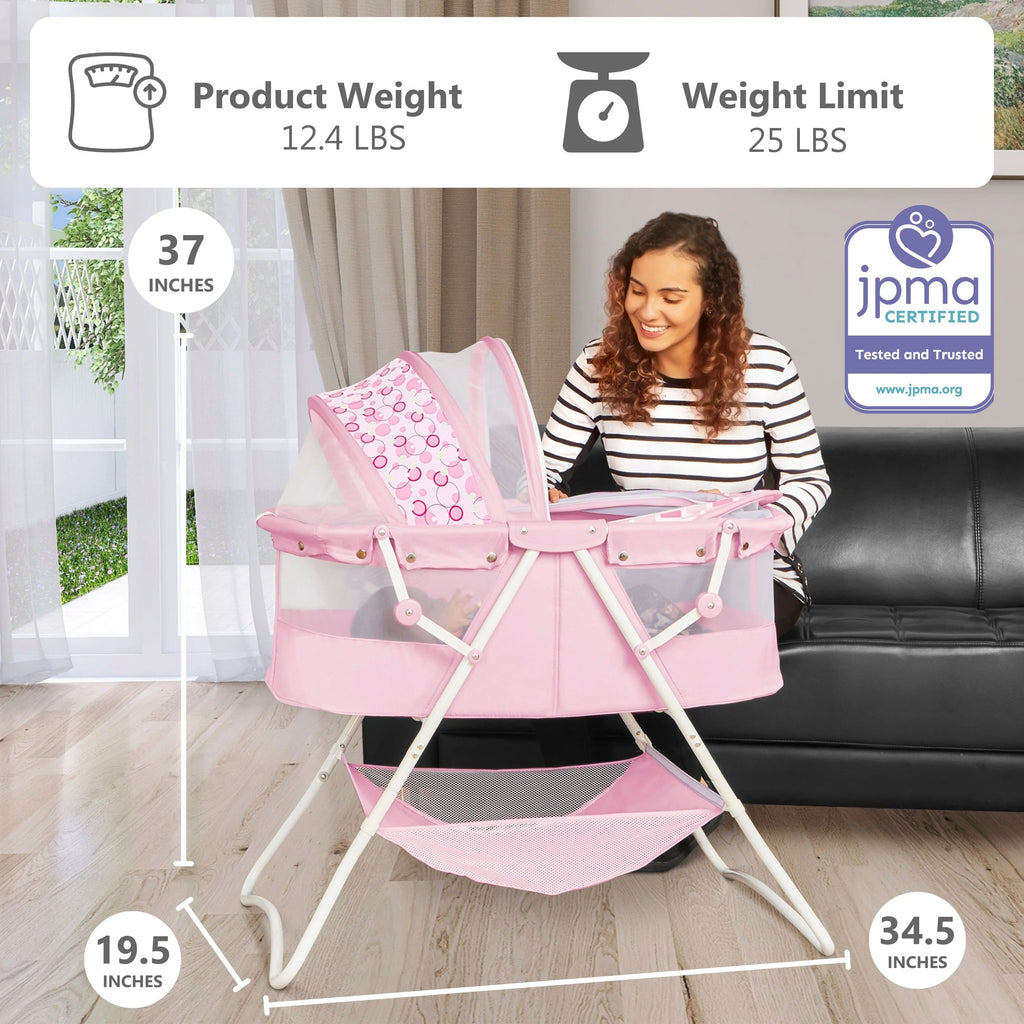 Dream On Me Karley Bassinet Pink T2365