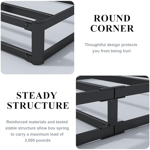 Twin Box Spring with Fabric Cover, 5 Inch, 2500lbs Capacity I122
