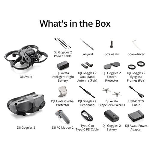 DJI Avata Pro-View Combo FPV Drone with 4K Video and RC Motion 2 I767077