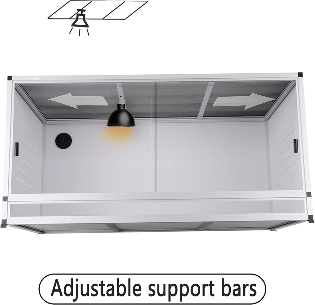 Reptile Terrarium 120 Gallon PVC Enclosure for Bearded Dragon Gecko Lizard Snake U306936