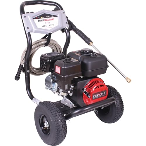 Simpson Cleaning 3400 PSI Gas Pressure Washer, 2.5 GPM, CRX Engine, 25-Foot Hose K189