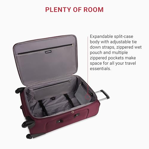 SwissGear Sion Softside Expandable Luggage, Black, 29-Inch C81483